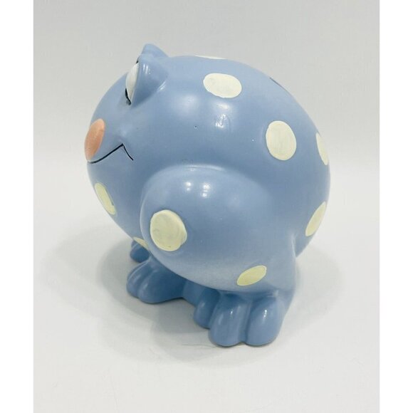 Frog Piggy Bank Toad Green Baby Nursery Original Stopper Frogs ‘n Fly’s 1999 - Picture 5 of 10